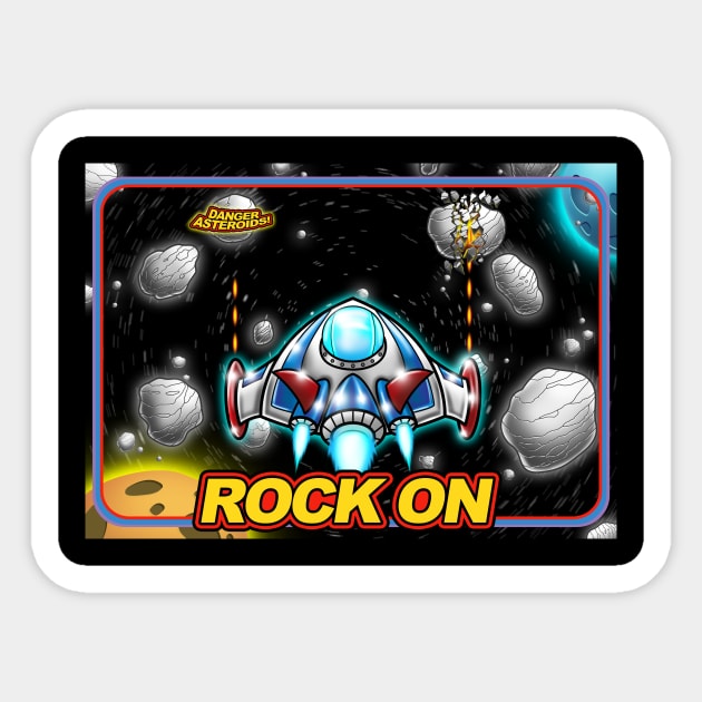 Rock On Sticker by Pigeon585